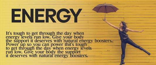 Natural Energy Boosters - Increase Stamina & Endurance